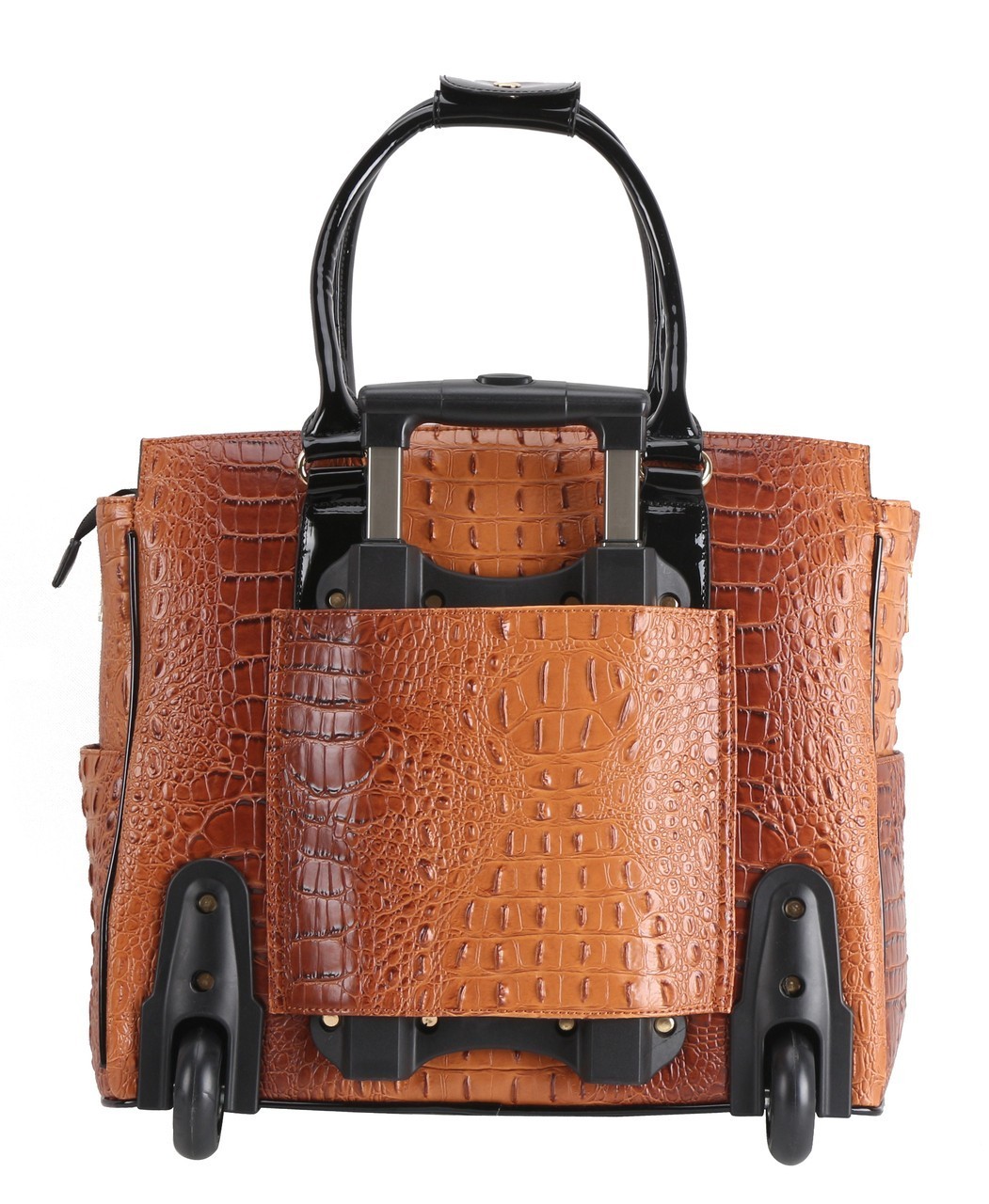 Ostrich Croc FASHION TRAVEL LUGGAGE WITH TASSEL ACCENT CY-8374